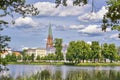 Historic district with the cathedral, Schwerin, Mecklenburg-Western Pomerania, Germany, Europe