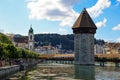 Historic district of the city of Lucerne in Switzerland