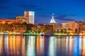 Historic District waterfront of Savannah, Georgia Royalty Free Stock Photo