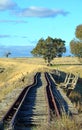 Historic disused railroad tracks through NSW countryside