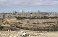 The historic Dome of The Rock situated in the old City of David in Jersalem Israel the ancient site of Solomon`s Temple