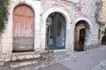 Historic door and wall in Nice, France