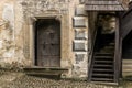 Historic doors with stair Royalty Free Stock Photo