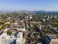 Cambridge center aerial view, Massachusetts, USA Royalty Free Stock Photo