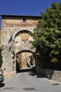 Historic Downtown from Montepulciano of VaL D`Orcia. Tuscany region. Italy Royalty Free Stock Photo