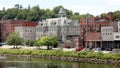 Historic downtown waterfront, view across the Kennebec River, Augusta, ME