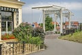 Historic drawbridge in Dutch village