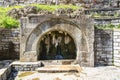 Historic drinking fountain in the Roumeli Hissar Castle in Istanbul. Turkey Royalty Free Stock Photo