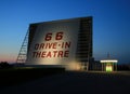 Historic drive-in theater Royalty Free Stock Photo