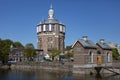 Historic Dutch brick watertower Royalty Free Stock Photo