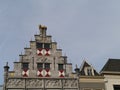 A historic Dutch house with a step gable Royalty Free Stock Photo