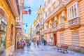 Historic edifices of Calle Ancha, Cadiz, Spain