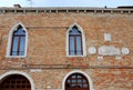 Historic and elegant building in Burano in the municipality of Venice in Italy Royalty Free Stock Photo