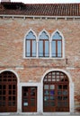 Historic and elegant building in Burano in the municipality of Venice in Italy Royalty Free Stock Photo