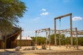 Old elephant abattoir at the Olifantsrus Camp in Etosha National Park, Namibia