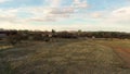 Historic Empire Ranch In Sonoita, Arizona, USA, During Summer.- aerial drone shot