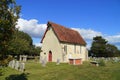 Historic English church and churchyard Royalty Free Stock Photo