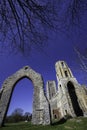 Historic English church ruin. Royalty Free Stock Photo