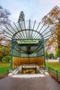 Historic entrance of the Parisian Metro