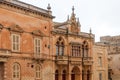 Historic facade on city hall in Mdina city of Malta Royalty Free Stock Photo