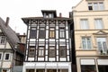 Historic facades in the city center of Detmold