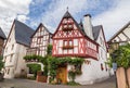 Historic Facades Ediger-Eller at the Mosel Germany Europe Royalty Free Stock Photo