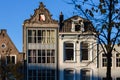 Historic facades of houses in the city of Utrecht, the Netherlands