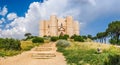 Historic and famous Castel del Monte in Apulia, southeast Italy Royalty Free Stock Photo