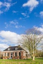 Historic farm in the recreation area Kardinge near Groningen Royalty Free Stock Photo
