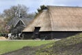 Historic farm and some cows in Orvelte