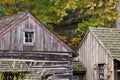 Historic Farmhouse and grist mill wooden structures Royalty Free Stock Photo