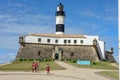The historic Farol da Barra Barra Lighthouse in Salvador Bahia, Brazil