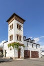 Historic fire station with tower in Ruedesheim, Germany Royalty Free Stock Photo