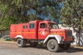 Historic fire truck in Matjiesfontein