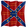 Historic Flag. US Civil War 1860`s. Confederate Battle Flag