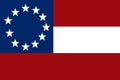 Historic Flag. US Civil War 1860`s. Confederate States of America