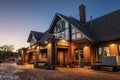 Historic Flagstaff railway station at sunset Royalty Free Stock Photo