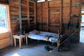 Pioneer Log Cabin bedroom Royalty Free Stock Photo