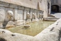 Historic fountain in Assisi, Italy