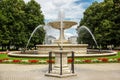 Historic fountain in Saski park Royalty Free Stock Photo