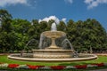 Historic fountain in Saski park, Warsaw Royalty Free Stock Photo