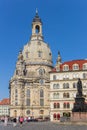Historic Frauenkirche church at the Neumarkt square in Dresden Royalty Free Stock Photo