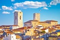 Historic French riviera old town of Antibes seafront and rooftops view Royalty Free Stock Photo