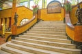 Historic gadsden hotel marble staircase background old