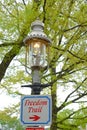 Historic Gaslight in Charlestown, Boston, MA, USA