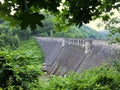 Historic German Dam on Lake Bystryckie in South West Poland