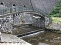 Historic German Dam on Lake Bystryckie in South West Poland