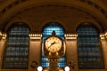 Historic Gold Clock at the Main Concourse of Grand Central Terminal in New York City