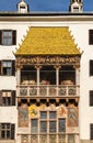 Historic Goldenes Dachl in the medieval old town of Innsbruck, Austria Royalty Free Stock Photo