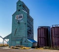 Historic Grain Elevagor in the Hamlet of Pincher Station in the MD of Pincher Creek, Alberta, Canada